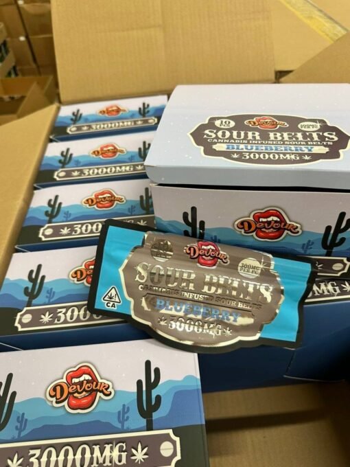 devour sour belts edibles 3000mg